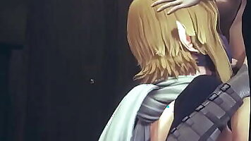Yaoi Femboy Zelda - Link Handjob and blowjob - Sissy crossdress Japanese Asian Manga Anime Film  Game Porn Gay